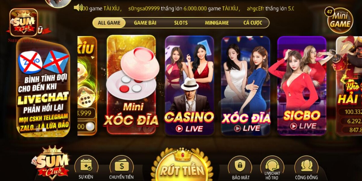 Những ý tưởng ban đầu để xây dựng sảnh game Sumclub